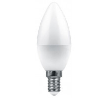 Лампа светодиодная Feron E14 6W 6400K свеча матовая LB-1306 38046
