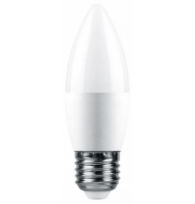 Лампа светодиодная Feron E27 6W 6400K свеча матовая LB-1306 38052