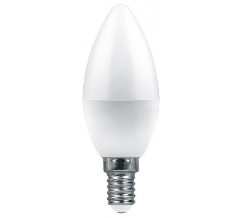 Лампа светодиодная Feron E14 7,5W 2700K свеча матовая LB-1307 38053 Лампа светодиодная Feron E14 7,5W 2700K свеча матовая LB-1307 38053
