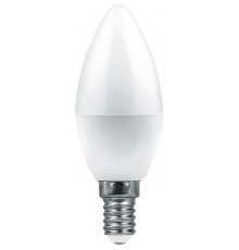 Лампа светодиодная Feron E14 7,5W 6400K свеча матовая LB-1307 38055