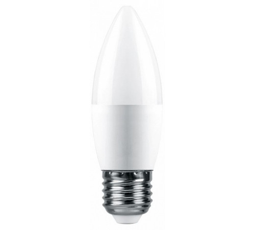 Лампа светодиодная Feron E27 7,5W 2700K свеча матовая LB-1307 38056 Лампа светодиодная Feron E27 7,5W 2700K свеча матовая LB-1307 38056