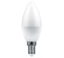 Лампа светодиодная Feron E14 9W 2700K свеча матовая LB-1309 38059