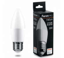Лампа светодиодная Feron.PRO LB-1309 Свеча E27 9W 2700K 38062