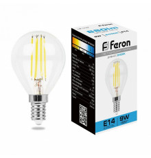 Лампа светодиодная Feron LB-509 Шарик E14 9W 6400K 38223