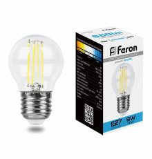 Лампа светодиодная Feron LB-509 Шарик E27 9W 6400K 38224