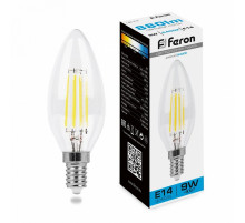 Лампа светодиодная Feron LB-73 Свеча E14 9W 6400K 38229