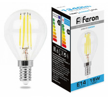 Лампа светодиодная Feron LB-515 Шарик E14 15W 6400K 38251