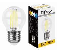 Лампа светодиодная Feron LB-515 Шарик E27 15W 2700K 38252