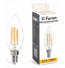 Лампа светодиодная Feron LB-717 Свеча E14 15W 2700K 38256
