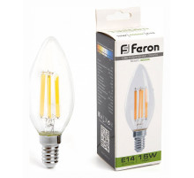 Лампа светодиодная Feron LB-717 Свеча E14 15W 4000K 38258