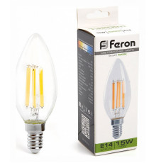 Лампа светодиодная Feron LB-717 Свеча E14 15W 4000K 38258