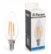 Лампа светодиодная Feron LB-717 Свеча E14 15W 6400K 38259