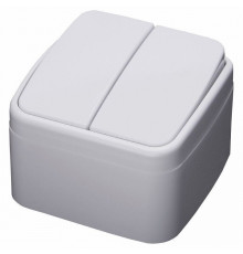 Выключатель двухклавишный Feron Stekker Basic PSW104220 39032