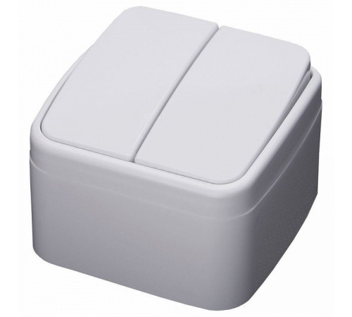 Выключатель двухклавишный Feron Stekker Basic PSW104220 39032