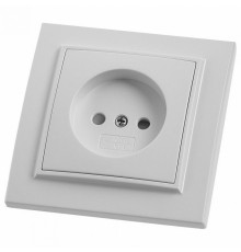 Розетка Feron Stekker Эрна б/з 10A 250V белый PST10900901 39049