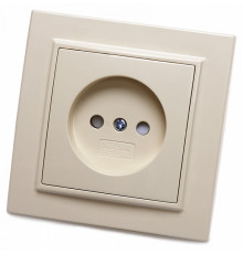 Розетка 1-местная Stekker PST10-9009-02 с защитной шторкой 39235