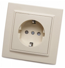 Розетка 1-местная Stekker PST16-9010-02 с защитной шторкой 39236