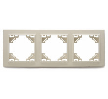 Рамка 3-местная горизонтальная Stekker PFR00-9003-02 39242