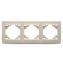 Рамка 3-местная горизонтальная Stekker PFR00-9003-02 39242