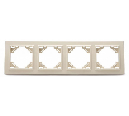 Рамка 4-местная горизонтальная Stekker PFR00-9004-02 39243 Рамка 4-местная горизонтальная Stekker PFR00-9004-02 39243