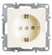 Розетка Stekker Эрна c/з 16A 250V с защитной шторкой слоновая кость PST16-9110-02 39328