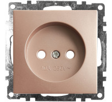 Розетка 1-местная б/з с защитной шторкой Stekker Катрин 39595