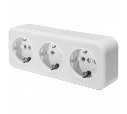 Розетка 3-местная Stekker PST16-51-20 (RA 16-343-Б) 39697 Розетка 3-местная Stekker PST16-51-20 (RA 16-343-Б) 39697