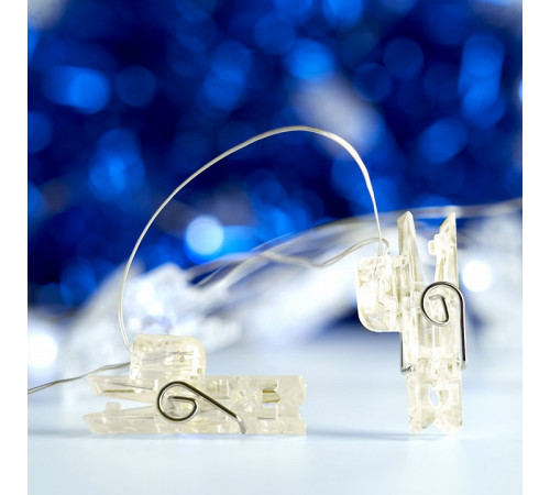 Светодиодная гирлянда Feron Прищепки USB теплый белый без мерцания CL574 41652 Светодиодная гирлянда Feron Прищепки USB теплый белый без мерцания CL574 41652