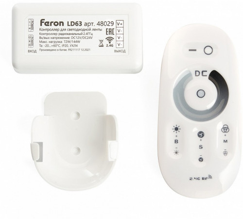Контроллер-диммер для светодиодной ленты Feron LD62 48029 Контроллер-диммер для светодиодной ленты Feron LD62 48029