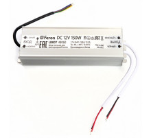 Трансформатор для светодиодной ленты Feron LB007 150Вт 12В IP67 48060