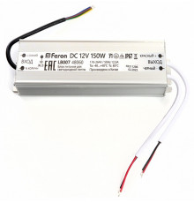 Трансформатор для светодиодной ленты Feron LB007 150Вт 12В IP67 48060