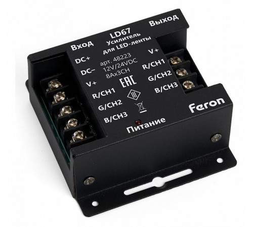 Усилитель для светодиодной ленты Feron LD67 48223 Усилитель для светодиодной ленты Feron LD67 48223