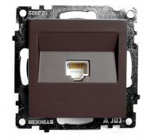 Розетка компьютерная 1-местная RJ-45 Stekker Катрин GLS00-7107-04 49023