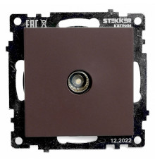 Розетка телевизионная 1-местная Stekker Катрин GLS00-7108-04 49024