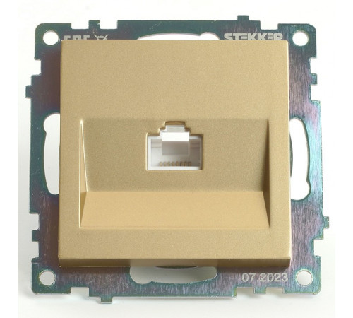 Розетка компьютерная 1-местная RJ-45 Stekker Катрин GLS00-7107-08 49227 Розетка компьютерная 1-местная RJ-45 Stekker Катрин GLS00-7107-08 49227
