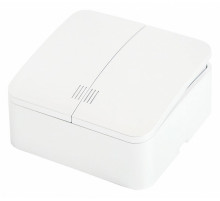 Выключатель двухклавишный Stekker София MSW10-21-01 49290