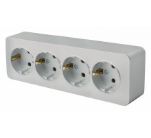 Розетка 4-местная с/з Stekker София MST16-14-03 49332