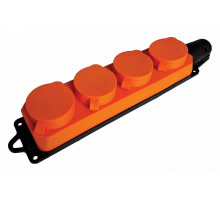 Розетка переносная 4-местная c/з Stekker Одри RST16-24-44-5 49404