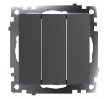 Выключатель трехклавишный Stekker Катрин GLS10-7108-06 49415