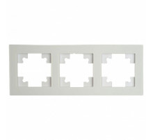Рамка трехместная Stekker GFR00-7003-01M Катрин 49596