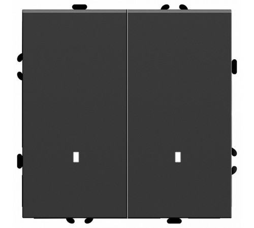 Выключатель двухклавишный c индикатором Stekker RSW10-5102-05 Эмили 49838 Выключатель двухклавишный c индикатором Stekker RSW10-5102-05 Эмили 49838