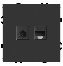 Розетка TV + компьютерная RJ-45 Stekker RST00-5106-05 Эмили 49846
