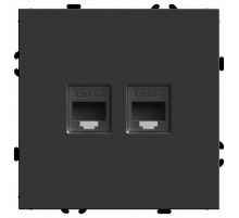Розетка компьютерная 2-местная RJ-45 Stekker RST00-5111-05 Эмили 49848