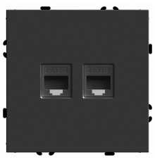 Розетка компьютерная 2-местная RJ-45 Stekker RST00-5111-05 Эмили 49848