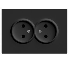 Розетка 2-местная с защитной шторкой Stekker RST16-5116-05 Эмили 49851