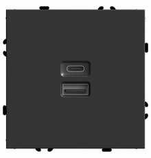 Розетка 2-местная USB + Type C Stekker RST10-5115-05 Эмили 49853