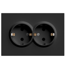 Розетка 2-местная с защитной шторкой Stekker RST16-5114-05 Эмили 49856