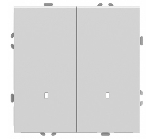 Выключатель двухклавишный c индикатором Stekker RSW10-5102-01 Эмили 49864 Выключатель двухклавишный c индикатором Stekker RSW10-5102-01 Эмили 49864