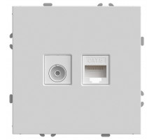 Розетка TV + компьютерная RJ-45 Stekker RST00-5106-01 Эмили 49872