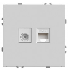 Розетка TV + компьютерная RJ-45 Stekker RST00-5106-01 Эмили 49872